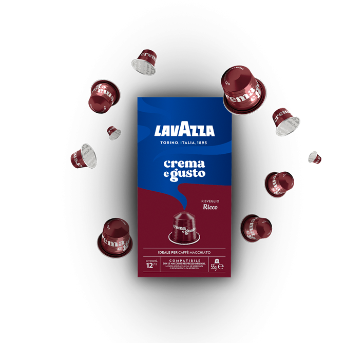 Capsula Nespresso Lavazza Crema e Gusto Forte 80 Pz - Caffè Dos Santos