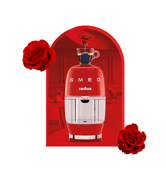 Collaboration Italian Coffee Makers : Lavazza A Modo Mio Smeg