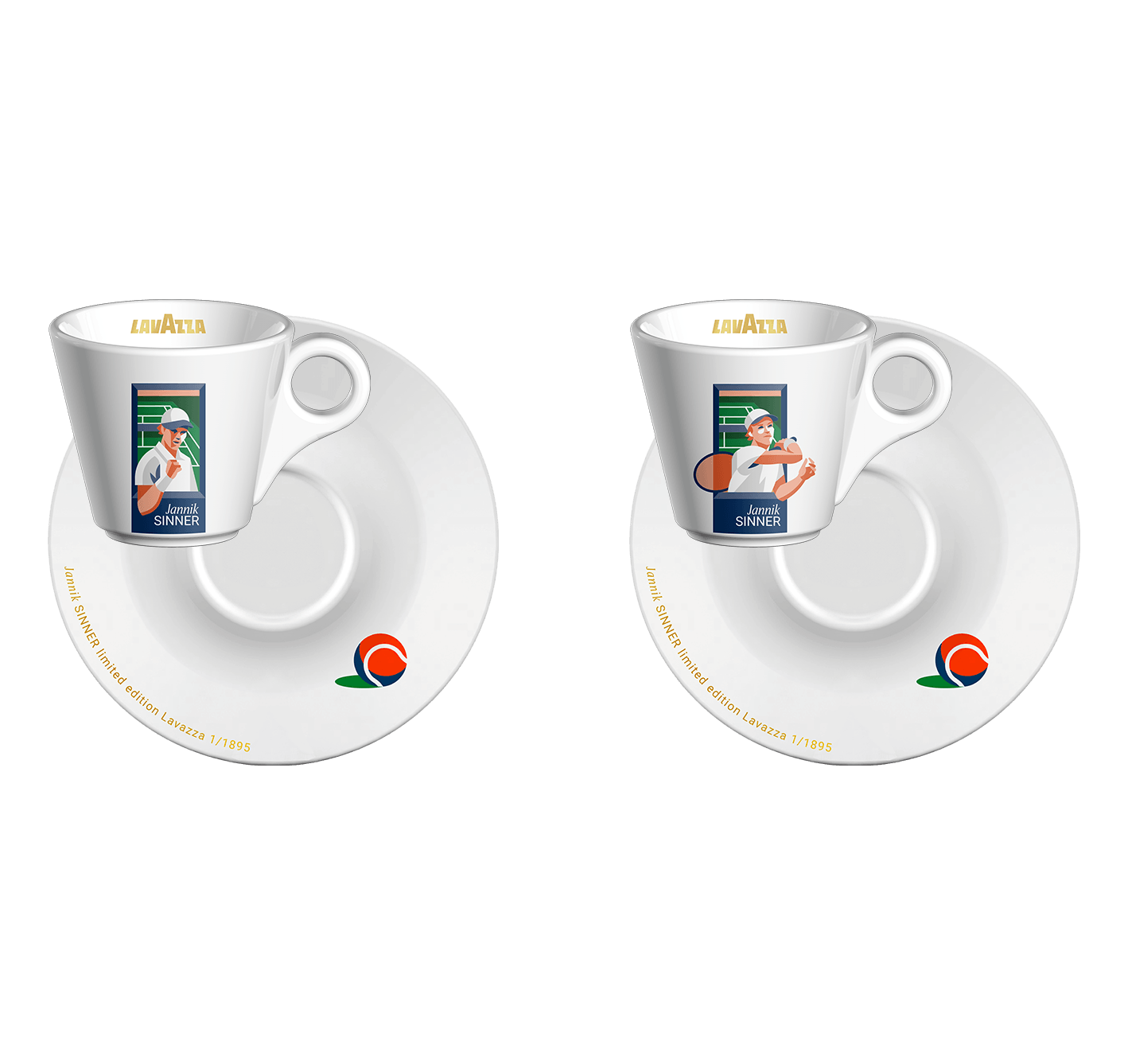 Espresso Set Jannik Sinner: Gold Edition Grass | Lavazza