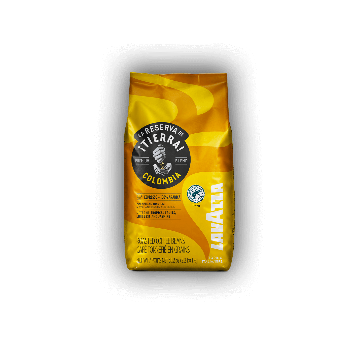 1kg Lavazza Tierra Colombia Café en Grano