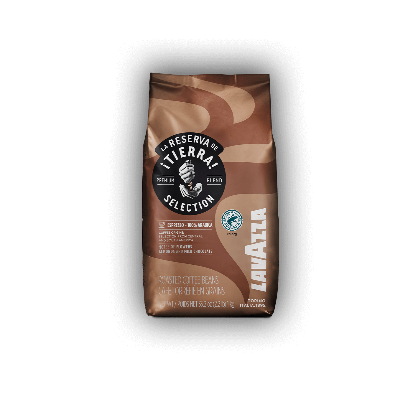 1kg Lavazza Tierra Espresso Café en Grain