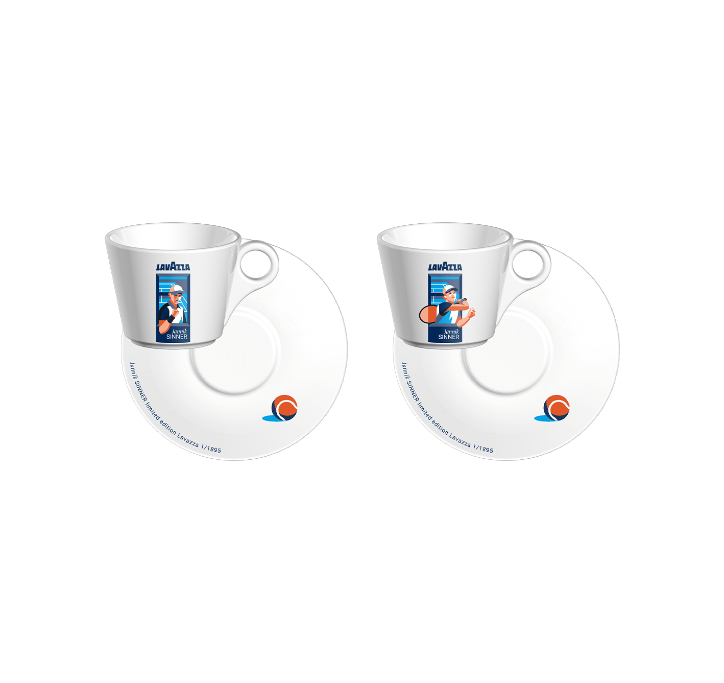 Cappuccino set limited edition Jannik Sinner