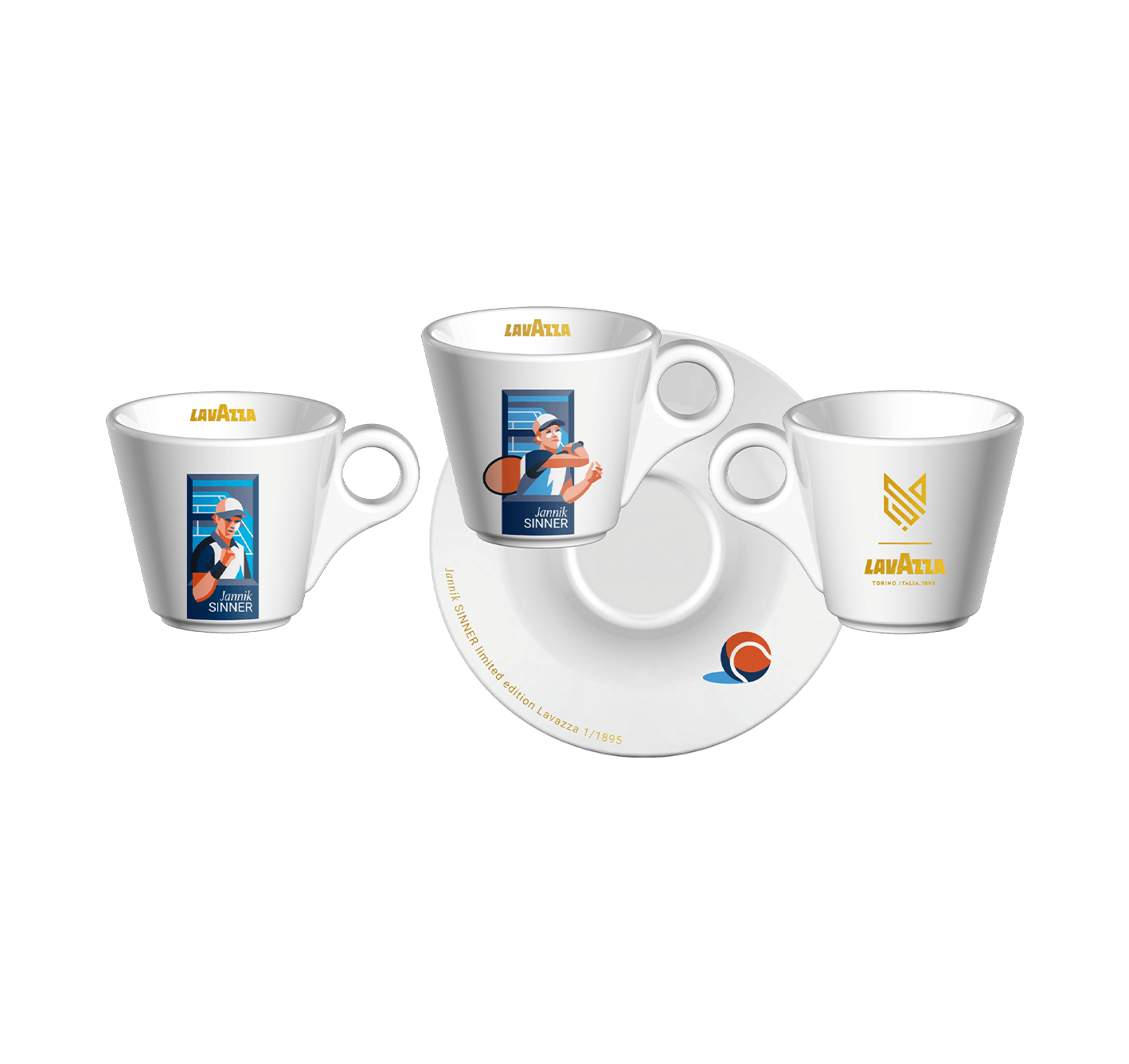 ESPRESSO SET  GOLDEN EDITION JANNIK SINNER