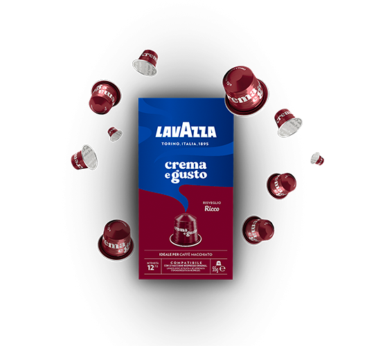 Crema e Gusto Ricco Capsules Lavazza compatible with Nespresso Original machines Lavazza