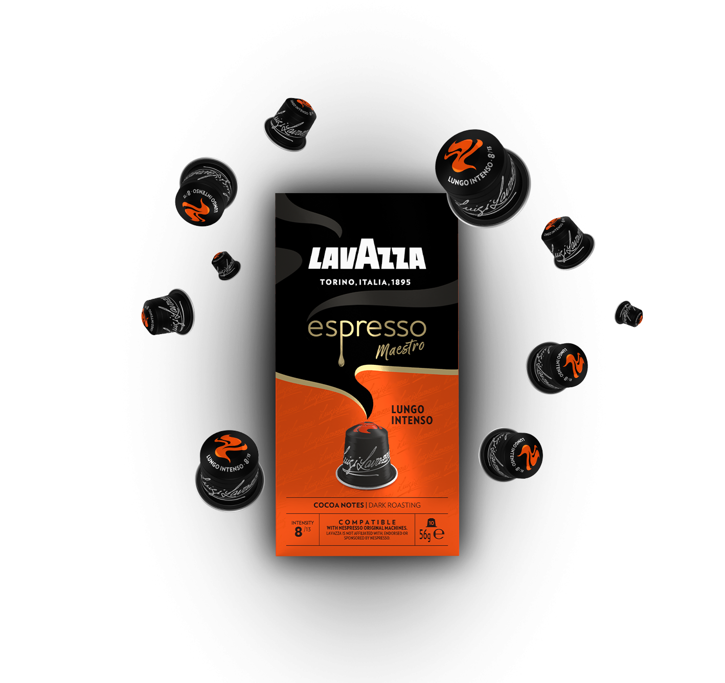 Espresso Maestro Lungo Intenso - Capsules Lavazza compatible with