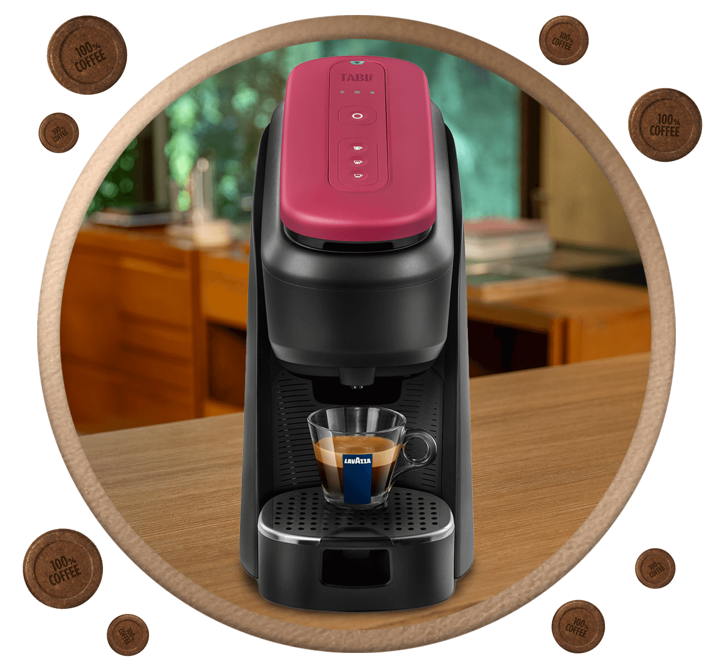 Tablì Coffee Cherry Red