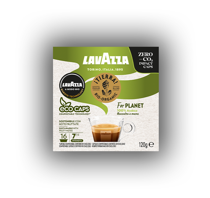 Lavazza TIERRA PLANET USDA ORGANIC Espresso Aluminum Capsules