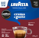 Capsule Caffè Crema e Gusto forte Lavazza A Modo Mio Originali - Kaffito