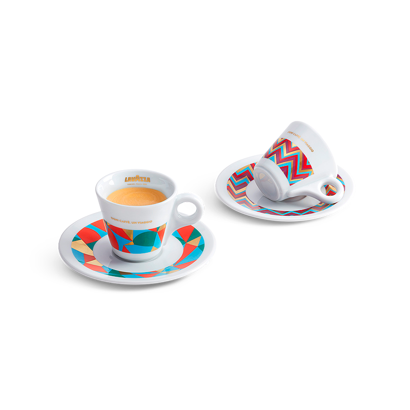 Lavazza Espresso cups and spoons Coffee cup and spoons set Lavazza