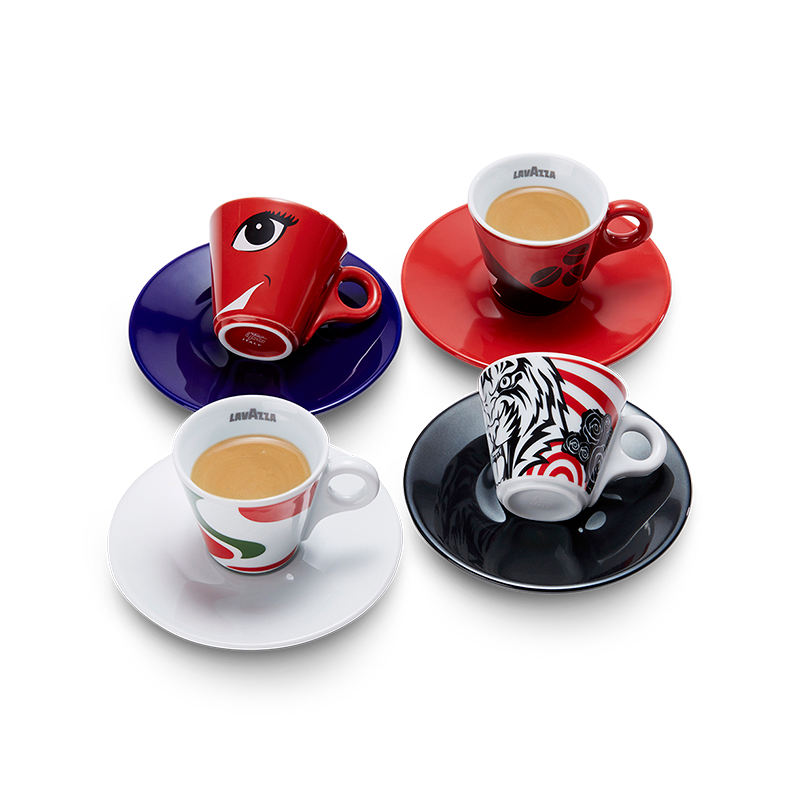 Lavazza Espresso cups and spoons – Coffee cup and spoons set | Lavazza