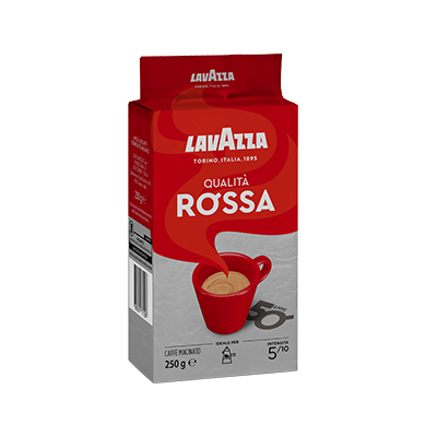 Qualita Rossa Ground Coffee For Moka Pot Lavazza