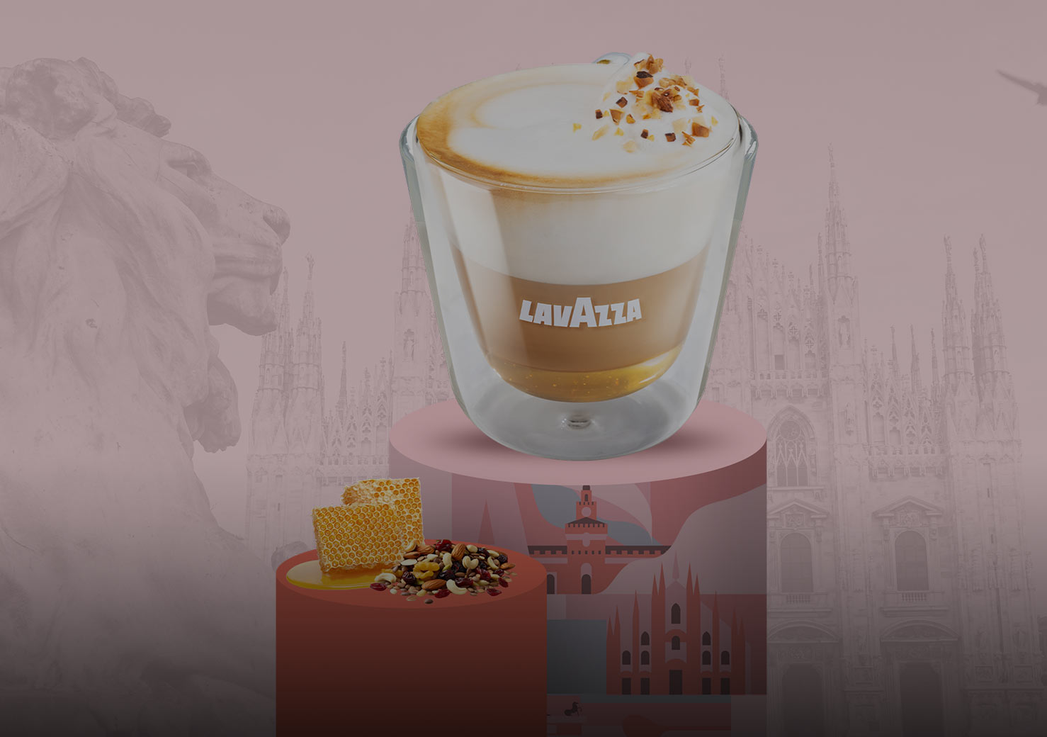 Cappuccino a touch of Italian Pleasure Lavazza