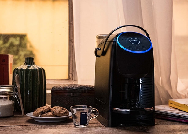 Alexa compatible coffee machine top
