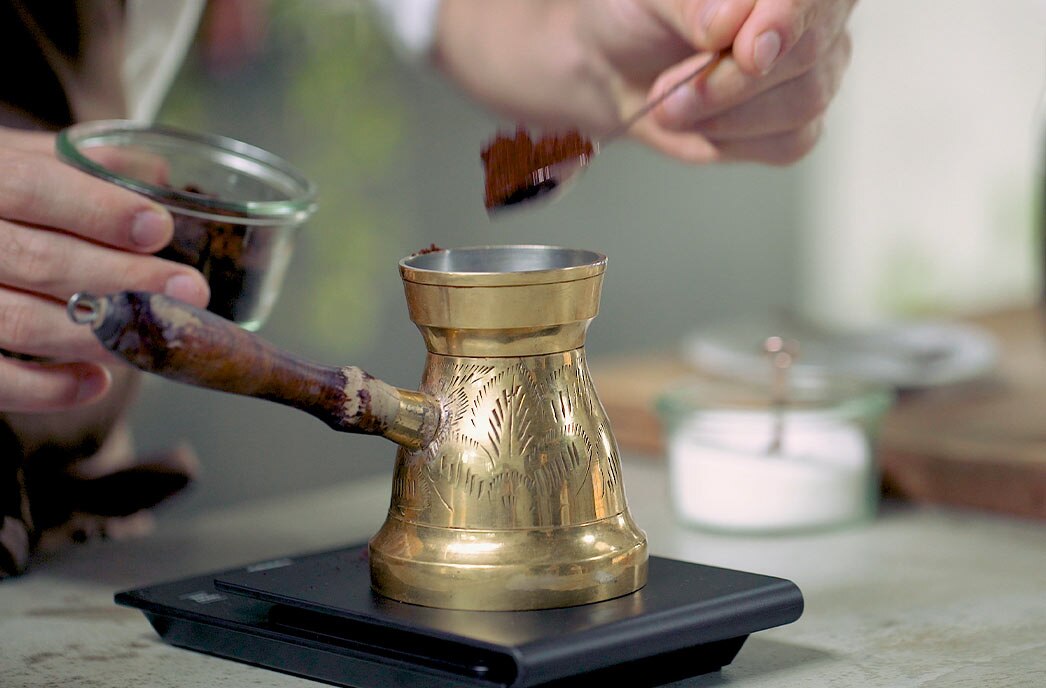 Cezve coffee top